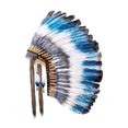 thumbnail image 3 of Tocado de plumas de inspiración india, accesorio para cabello para disfraces de actuación., 3 of 8