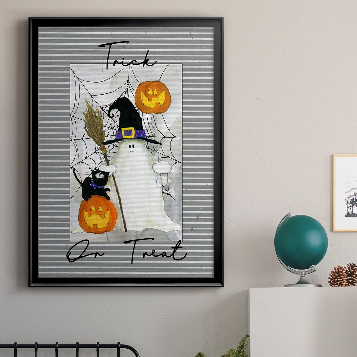 Trick or Treat Ghost Premium Classic Framed Print - Ready to Hang