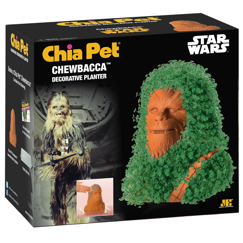 Chia Pet "Chewbacca" from Star Wars Decorative Pottery Planter, Easy