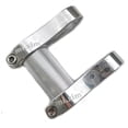 thumbnail image 4 of Extensión de vástago de bicicleta plegable de aleación de aluminio de doble vástago, elevador de vástago de manillar Plata, 4 of 9