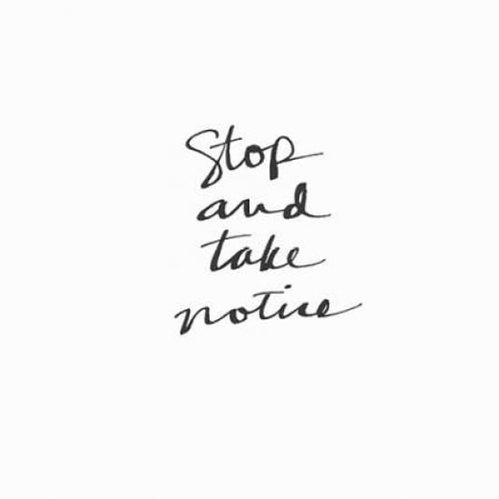 Stop Take Notice Canvas Art - Linda Woods(24X24)