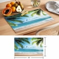 thumbnail image 6 of Coconut Tree Placemats Set&nbsp;of&nbsp;12 Beach Blue Sky Sea Summer Vacation Heat Insulation Washable Place Mats, Rustic Non-Slip Table Mats for Dining Table Party Kitchen Decor,13x19 Inch, 6 of 9