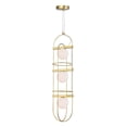thumbnail image 2 of CWI Lighting Suspension 3 Lumières avec Médaillon Finition Or, 2 of 5