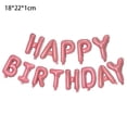 thumbnail image 2 of Happy Birthday Balloon Banner Party 16 Inch 3D Aluminum Foil Balloon kit Birthday Party DecorCandy powder, 2 of 5