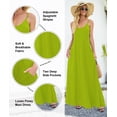 thumbnail image 3 of Vestido Wolddress 2025 para mujer, casual, sin mangas, talla grande, verde, 3 of 6