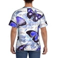 thumbnail image 2 of Rocae Butterflies for Men's Moisture-Wicking Crew Tee - T-Shirt for Sports, Outdoor Activities, and Casual WearSmall, 2 of 9
