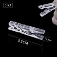 thumbnail image 3 of Mini Clear Plastic Doll Clothespin Photo Paper Peg Laundry NEW 22 Clips A0B6, 3 of 9