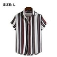 thumbnail image 2 of Floerns Men's Striped Shirts Casual Short Sleeve Button Down Shirts, 2 of 5