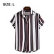 thumbnail image 2 of Camisas a rayas para hombre de Floerns Camisas casuales de manga corta con botones, 2 of 8