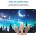 thumbnail image 2 of Forest Tree Night Galaxy Landscape Gaming Mouse Pad Large XL Long Extended Pads Big Mousepad Keyboard Mouse Mat Desk Pad Home Office Decor Accessories for Computer Pc Laptop, 2 of 5