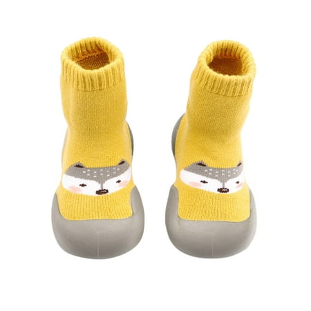 

Boys 4c Shoes Toddler Indoor Cartoon Soft First Walkers Casual Baby Elastic Socks Shoes Toddler Girl School Shoes