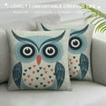 thumbnail image 3 of ARISTURING  Watercolor Green Owl Spring Summer Fall Y'all Autumn Home Sofa Chair Bed Decoration Lumbar Pillowcase Decorative Throw Pillow Cover Case, 3 of 5