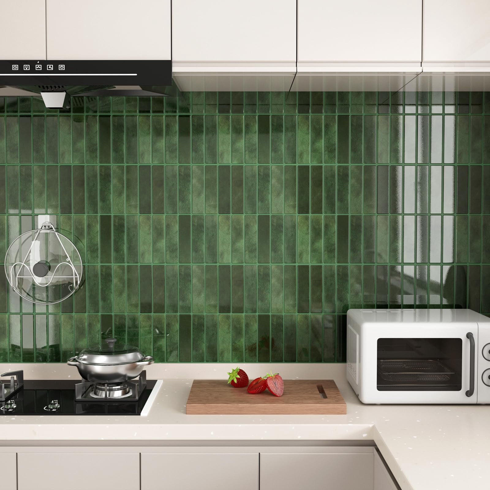 Peel And Stick Backsplash 10-sheets Of 11.42'' X 9'' Self-adhesive 3d Wall Tile For Kitchen  Bathroom