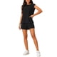 thumbnail image 2 of Conjunto de 2 piezas INSPIRE CHIC para mujer, set de punto elástico con top sin mangas y pantalones cortos, conjuntos de lounge M negro, 2 of 6