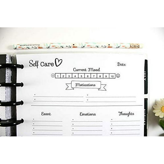 Self-Care Wellness for 9 Disc Happy Planners