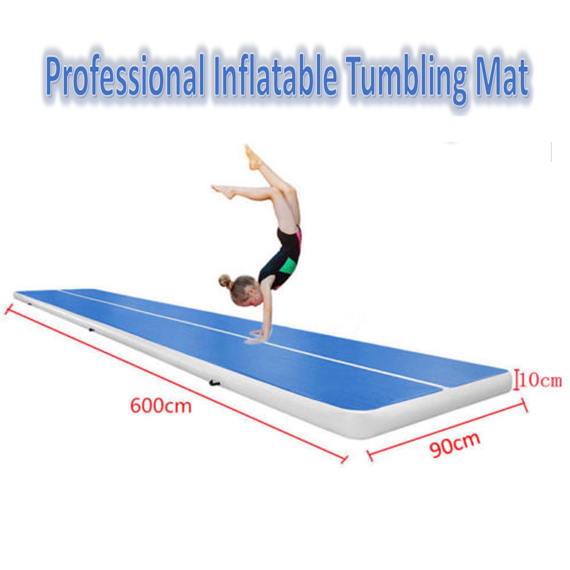Professional Inflatable Gymnastics Tumbling Mat Air Track Air floor Mat with Electric Air Pump