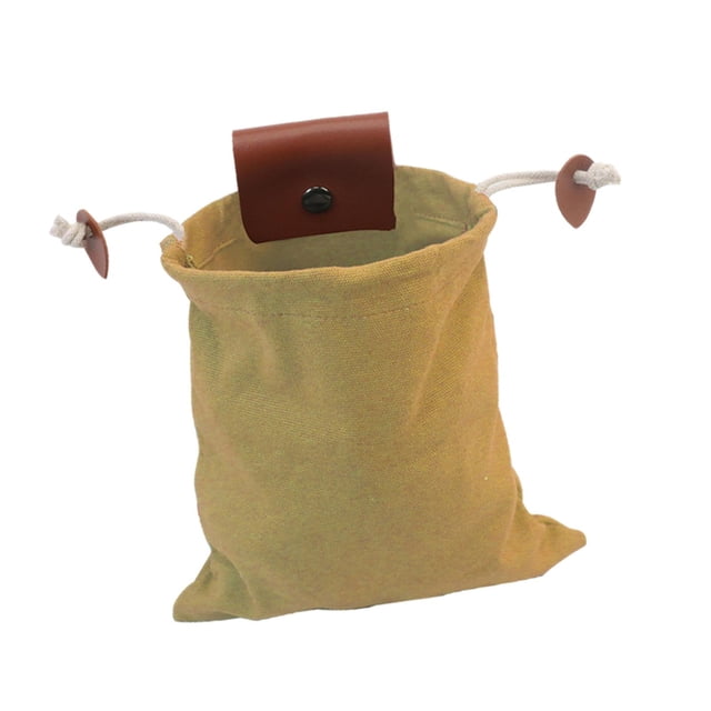 S SERENABLE Foldable Fruit Berry Picking Bag Belt Mounted Wear Resistant Multifunctional Khaki