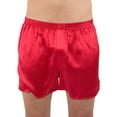 thumbnail image 1 of Intimo Mens Classic Silk Boxers, Red, Medium, 1 of 4