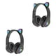 thumbnail image 4 of Auriculares inalámbricos con orejas de gato Bluetooth luces LED regalo para niños Sidaley, 4 of 6