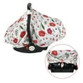 thumbnail image 6 of Gecheer 114 * 90cm/ 44.9 * 35.4in Baby Car Seat Cover Breathable Muslin Car Seat Canopy Nursing Cover for Infant Boys Girl, 6 of 6
