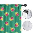 thumbnail image 4 of Pioneer Flower Floral Print Pattern Insulated Teens Curtains Set Of 2, Bedroom Essentials, Toddler Room Decor 52"x84", 4 of 5