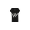 thumbnail image 1 of Aeropostale - Camiseta adornada con logotipo de contorno de bloque para mujer, negro, extragrande Aeropostale Camiseta adornada, 1 of 1