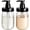 Black, variant on Plastic jar-style soap dispenser with pump cover, 16-ounce refillable, BPA-free hand soap dispenser set, featuring cute labels – perfect for kitchen/bathroom decor in a rustic style.