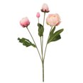 thumbnail image 1 of Bewildely Ramo de flores de peonía artificial de 4 ramas, decoración de simulación, adorno de flores para el hogar y la oficina Flores artificiales rosado, 1 of 6