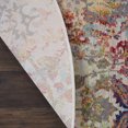 thumbnail image 6 of Nourison Global Vintage Distressed Farmhouse Ivory/Orange 6' x ROUND Area Rug, (6' Round), 6 of 9