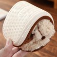thumbnail image 6 of JeashCHAT Clearance Slip On Slide Sandals for Women Home Women's Cotton Slippers Home Cotton Slippers Plush Slippers (Beige), 6 of 8