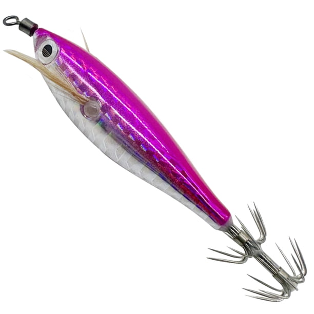 20uds. Anzuelo de pesca cebo luminoso pulpo sepia cebo calamar rosa