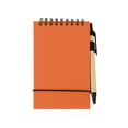 thumbnail image 1 of Mini Blank Pocket Notebook Small Spiral Notepad Portable Plain Writing Journal Thick Blank Paper Top Spiral Memo Pad With Pen Lightweight Home Office Daily Note Taking 3.62x5.83 inch 100 Pages,Orange, 1 of 9