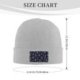 thumbnail image 3 of ZICANCN Christmas Tree Dark Blue Knit Beanie Hat, Winter Cap Soft Warm Classic Hats for Men Women, Gray, 3 of 8