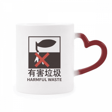 

Hazardous Waste Recovery Classify Heat Sensitive Mug Red Color Changing Stoneware Cup