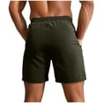 thumbnail image 5 of Yaoyar Mens Running Athletic Shorts Solid Color Casual Elastic Waist Drawstring Pocket Shorts Quick-Dry Hiking Shorts Outdoor Travel Casual, 5 of 8