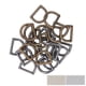 thumbnail image 4 of 120 anillas metálicas en D resistentes con interfaz sin costuras, de aleación de zinc, bronce, plata y negro, con hebillas en D para cinturones de bricolaje., 4 of 14