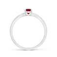 thumbnail image 2 of Angara Natural 0.6 Ct. Ruby Solitaire Ring in Sterling Silver for Women (Ring Size: 11), 2 of 9