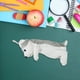 thumbnail image 5 of EeaseMX Estuche para lápices de imitación de perro de peluche, adorable estuche de papelería, portalápices creativo para hombre, mujer y estudiante (Husky blanco de 20 cm), 5 of 8