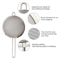 thumbnail image 3 of 3Pcs Fine Mesh Strainer Stainless Steel Colander Sieve Sifter 3” 5.5” 7.9” Kitchen Flour Filter Small Medium Large Metal Strainer Set with Long Handle for Kitchen Food Tea Flour Pasta Ric, 3 of 7