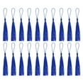 thumbnail image 1 of Uxcell 20Pack 5" Silky Bookmark Tassels with Loop for DIY Craft Accessory, Dark Blue, 1 of 6