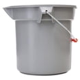 thumbnail image 3 of "14 Quart Round Utility Bucket, Plastic, Gray, 12"" dia | Bundle of 5 Each", 3 of 4