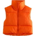 thumbnail image 1 of Shiyifa Veste Courte à Col Montant avec Fermeture Éclair pour Femmes, 1 of 6