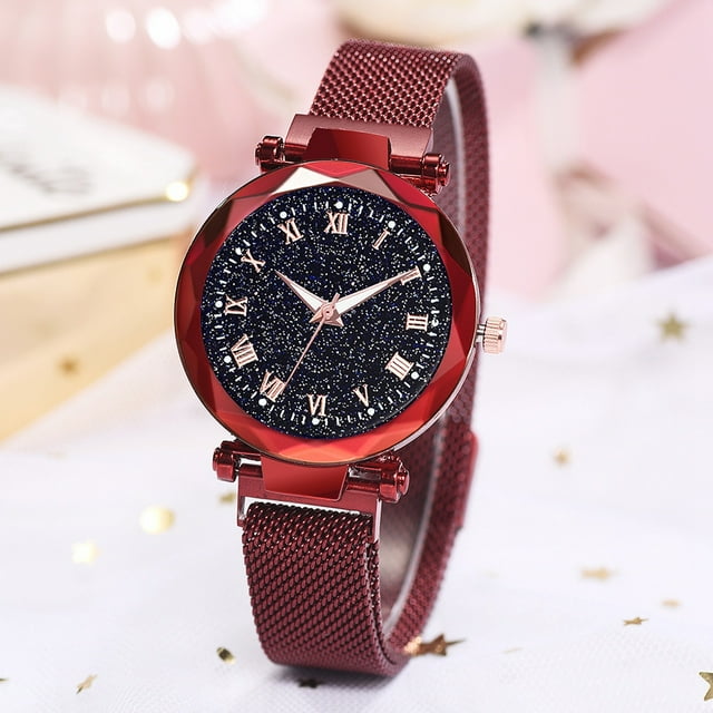 Reloj con números romanos, Reloj de esfera redonda para mujer de moda Reloj redondo Eficiencia maximizada