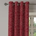 thumbnail image 3 of Ambesonne Grommet Curtain, , 50"x108", Maroon White, 3 of 5