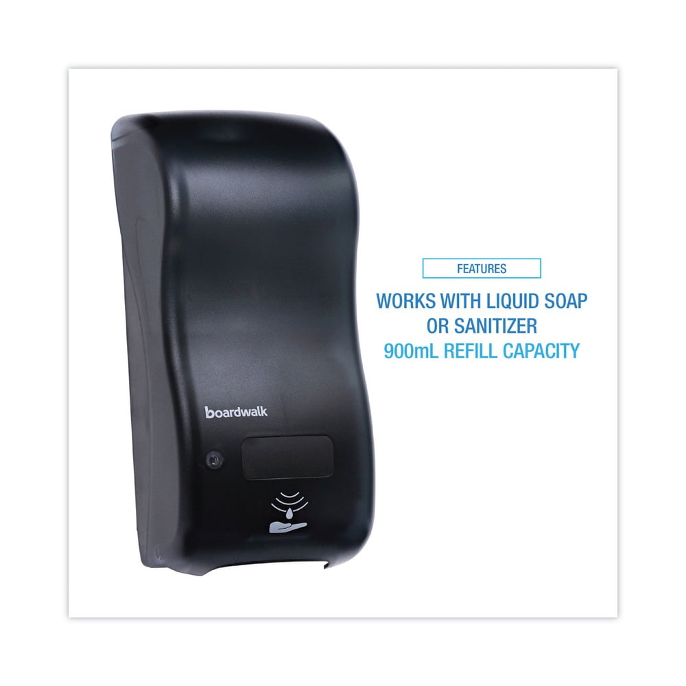 Boardwalk Bulk Fill Soap Dispenser, 900 Ml, 5.5" X 4" X 12", Black