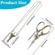 thumbnail image 2 of Tijeras europeas de 4 pulgadas, 1 pieza, tijeras de costura pequeñas, cadenas, estilo bordado turquesa, acero inoxidable, hojas para collares., 2 of 5