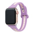 thumbnail image 2 of Deago Compatible with Apple Watch Band 38mm 40mm 42mm 44mm Soft Silicone Sport Strap Waterproof Wristband for iWatch Series 7 6 5 4 3 2 1 (Purple), 2 of 10