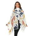 thumbnail image 3 of FORMRS Womens Scarf Winter Soft Long Big Warm Shawls Wrap Tassel Scarves, White Mushroom, 3 of 9