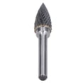thumbnail image 1 of File, Arc Shape Die Grinder Drill Bit Pointed 2 Groove High Accuracy  For Metal For Wood, 1 of 8