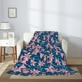 thumbnail image 2 of Disketp Lilies Flowers Cozy Flannel Fleece Throw Blanket: Has a velvety texture for All Seasons - Perfect for Women, Men, & Kids"40"x30", 2 of 6